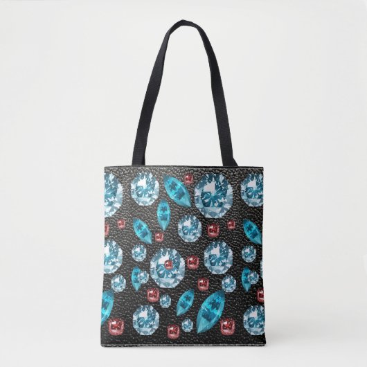 gele edelstenen stijl tote bag (Voorkant)