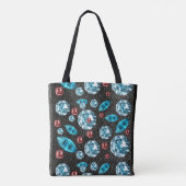 gele edelstenen stijl tote bag (Achterkant)