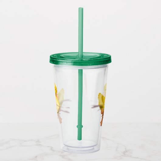 Gele eend Acryl Tumbler Acryl Drinkbeker (Rechts)