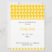 gele eend baby shower uitnodiging (Voorkant)