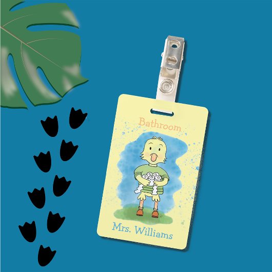 Gele Eend Badkamer Hal Pas Badge