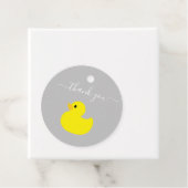 Gele Eend Bedankt Bedankjes Labels (In situ)