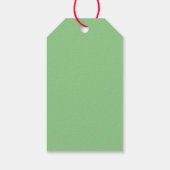 Gele Eend Bedankt, Groene (Salie) Kleur Cadeaulabel (Achterkant)