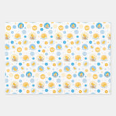 gele eend bubbel bad cadeau wrapping papier set inpakpapier vel (Voorkant 2)