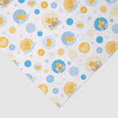 Gele eend bubbel bad patroon geschenk weefsel papi tissuepapier (Detail)
