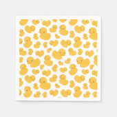 gele eend bubbel bad patroon partij servet (Voorkant)