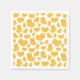 gele eend bubbel bad patroon partij servet