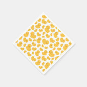 gele eend bubbel bad patroon partij servet (Hoek)