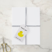 Gele Eend - Dank Je Cadeaulabel (Met Touw)