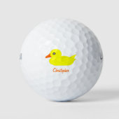 Gele Eend Design Golfballen (Voorkant)