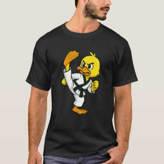 Gele Eend Dierenliefhebber Karate Taekwondo Jongen T-shirt