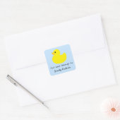 Gele eend - dit boek is van vierkante sticker (Envelop)