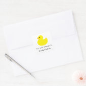 Gele eend - dit boek is van vierkante sticker (Envelop)