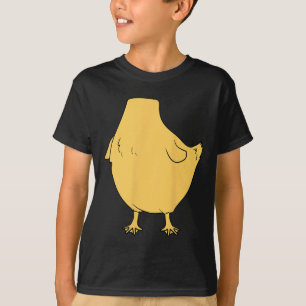 Gele eend lichaam buik Halloween kostuum Gemakkeli T-shirt