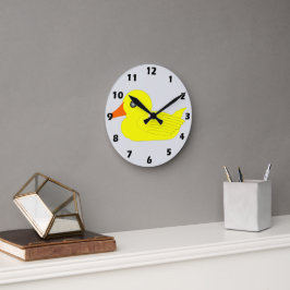 Gele Eend Ontwerp Ronde Klok