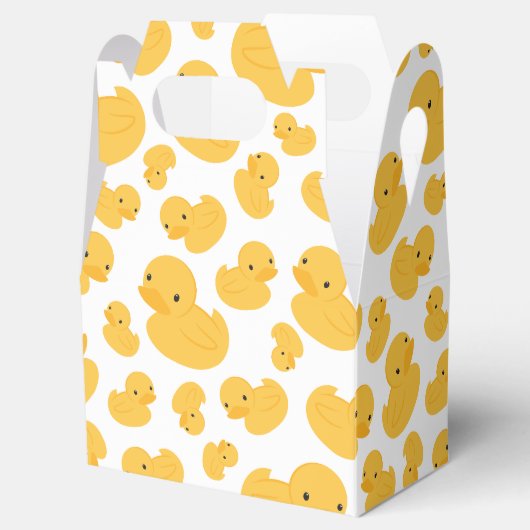 gele eend patroon partij gunst doos bedankdoosjes (Geopend)