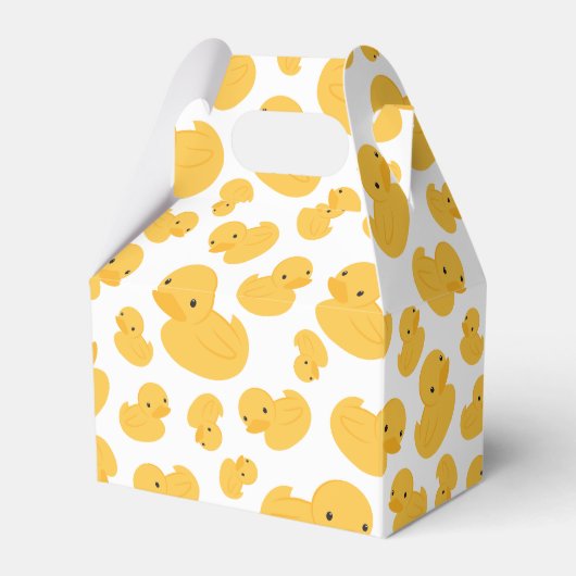 gele eend patroon partij gunst doos bedankdoosjes (Voorkant Zijde)