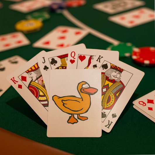 Gele Eend Pokerkaarten