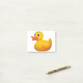 Gele eend post-it® notes (Op bureau)