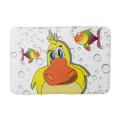 gele eend vis bubbels badkamer badmat (Voorkant)