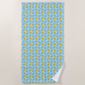 Gele eenden badhanddoek (Voorkant)