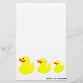 gele eenden briefpapier