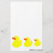gele eenden briefpapier (Voorkant)