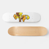 Gele eenden die gitaar spelen | Achterkleur kiezen Persoonlijk Skateboard (Horizontaal)