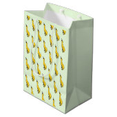 Gele Eenden Gift Bag - Kies kleuren Medium Cadeauzakje (Achterkant Gekanteld)