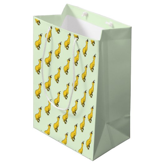 Gele Eenden Gift Bag - Kies kleuren Medium Cadeauzakje (Voorkant Gekanteld)