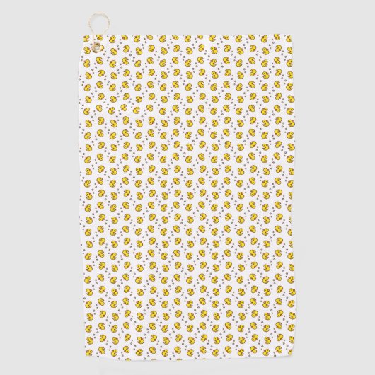 Gele eenden golfhanddoek (Voorkant)