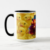 Gele Eenden met een 4x4 Peep truck Mok (Links)