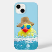 Gele eenden met zonnebril in water Case-Mate iPhone case (Achterkant)