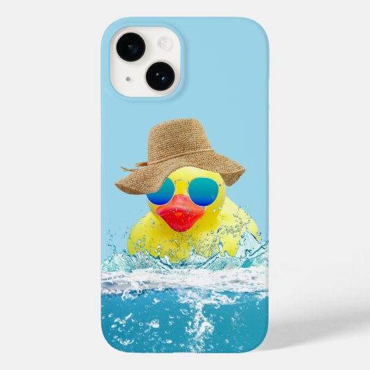 Gele eenden met zonnebril in water Case-Mate iPhone case (Achterkant)