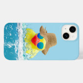 Gele eenden met zonnebril in water Case-Mate iPhone case (Achterkant (horizontaal))