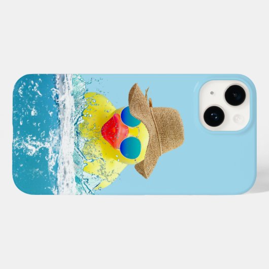 Gele eenden met zonnebril in water Case-Mate iPhone case (Achterkant (horizontaal))
