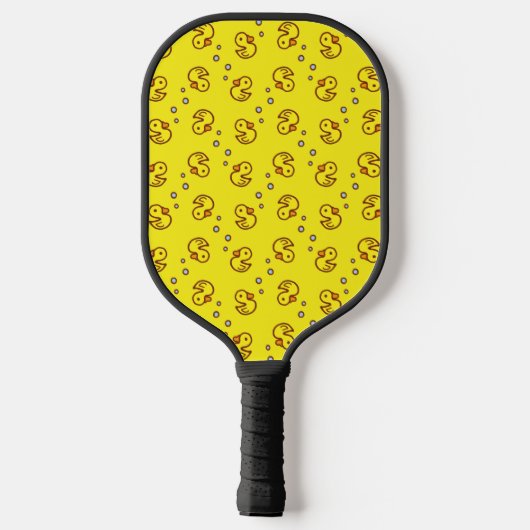Gele eenden pickleball paddle (Achterkant)