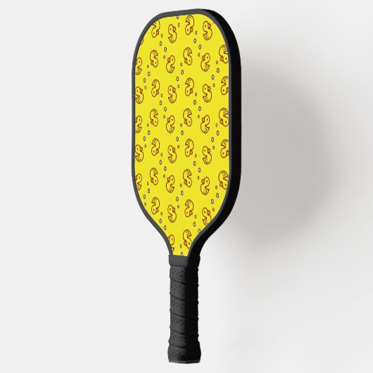 Gele eenden pickleball paddle (Links)