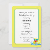 Gele eenden voor de goudpool kaart (Achterkant)