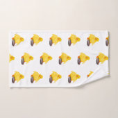 Gele eendje badhanddoeken Happy Dock Bad Handdoek (Handdoek)
