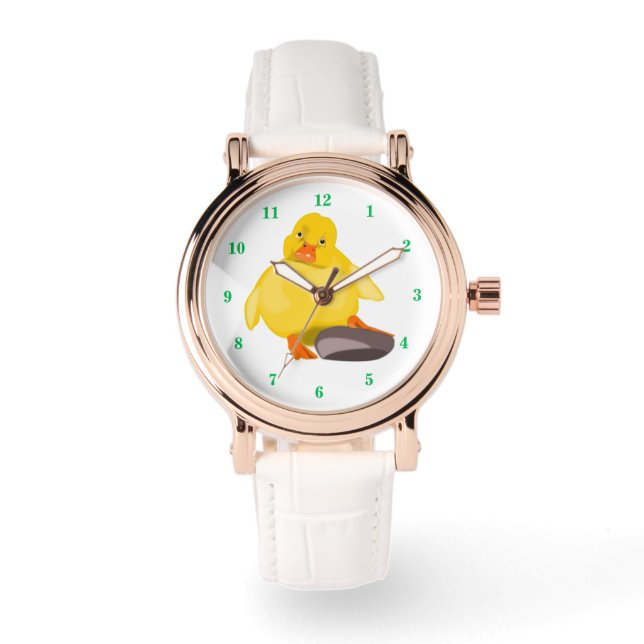 Gele Eendje Horloge Cadeau (Voorkant)