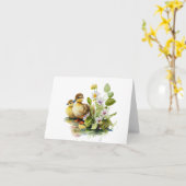Gele eendjes met bloemen BLANK Kaart (Gele Bloem)