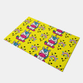 Gele Eenhoorn Pony Deurmat (Schuin)