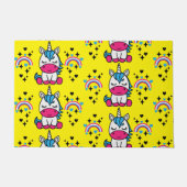 Gele Eenhoorn Pony Deurmat (Voorkant)