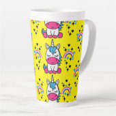 Gele Eenhoorn Pony Latte Mok (Rechterhoek)
