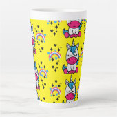 Gele Eenhoorn Pony Latte Mok (Voorkant)