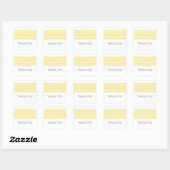 Gele eenvoudige Chevron Dank u Stickers (Vel)
