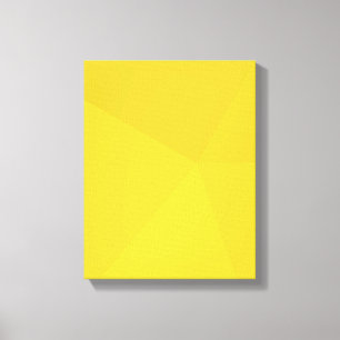 Gele, eenvoudige, moderne, coole, geometrische tre canvas afdruk