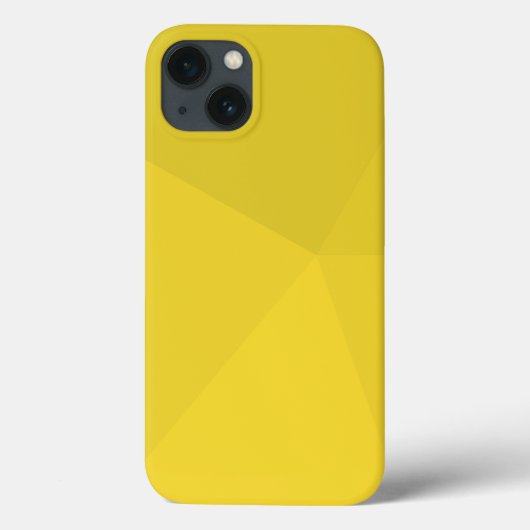 Gele, eenvoudige, moderne, coole, geometrische tre Case-Mate iPhone case (Achterkant)