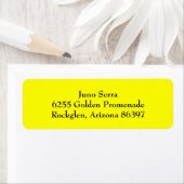 Gele Eenvoudige platin Return Address Labels (Insitu)